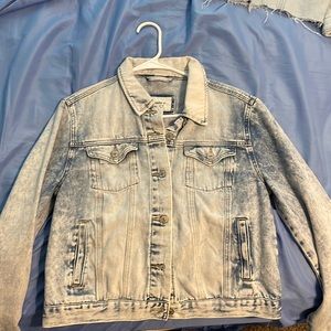 cropped jean jacket